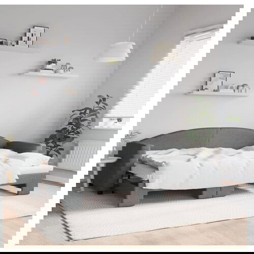 vidaXL Izvlečna dnevna postelja temno siva 80x200 cm blago Cene