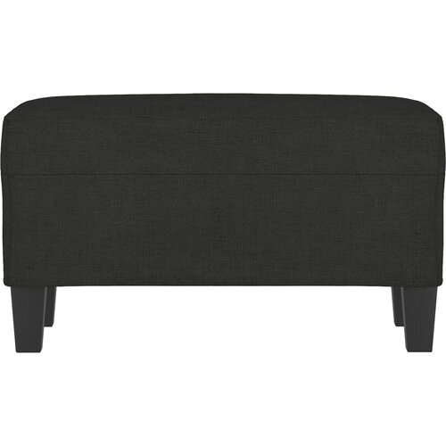  Klupa crna 70x35x41 cm od tkanine Slike