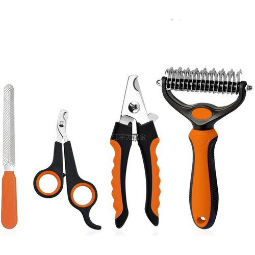 INF Komplet za nego hišnih ljubljenčkov za mačke in pse - komplet 4 kosov Orange, (5000125256) Cene