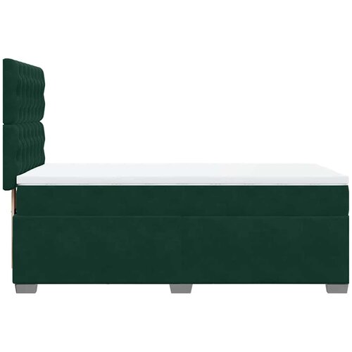 Box spring krevet s madracem tamnozeleni 80 x 200 cm bar&amp;scaron;unasti Slike