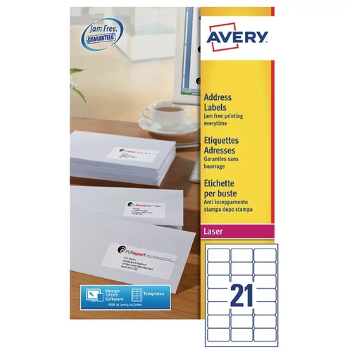 Avery Zweckform Etikete za C6 ovojnice 63,5 x 38,1 mm 1/40
