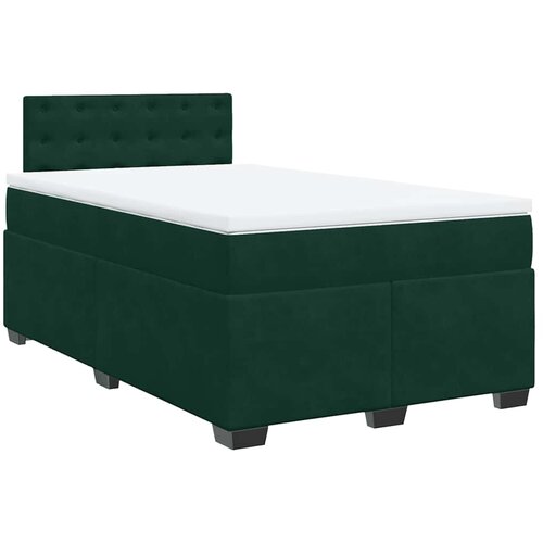  Krevet box spring s madracem tamnozeleni 120x190 cm bar&amp;scaron;unasti Slike