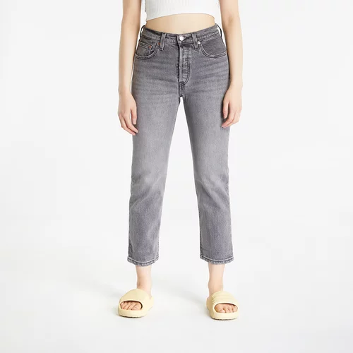 Levi's 501® Crop Jeans Gray Worn In