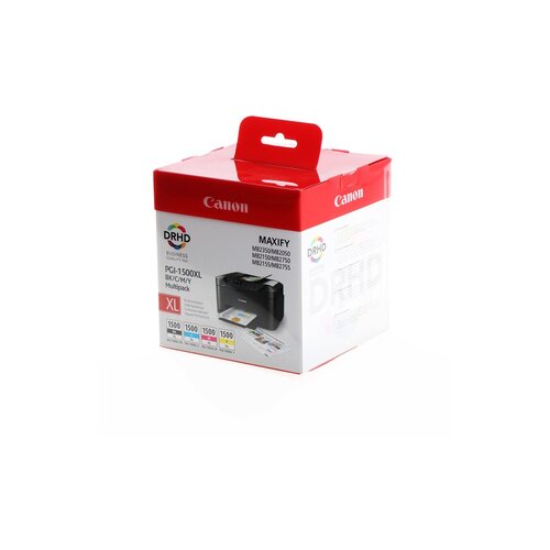 Canon KOMPLET PGI-1500XL MULTI CYAN, MAGENTA, RUMENA, ČRNA MAXIFY MB2050/MB2350/MB2150/MB2750/MB2155 9182B004AA Cene