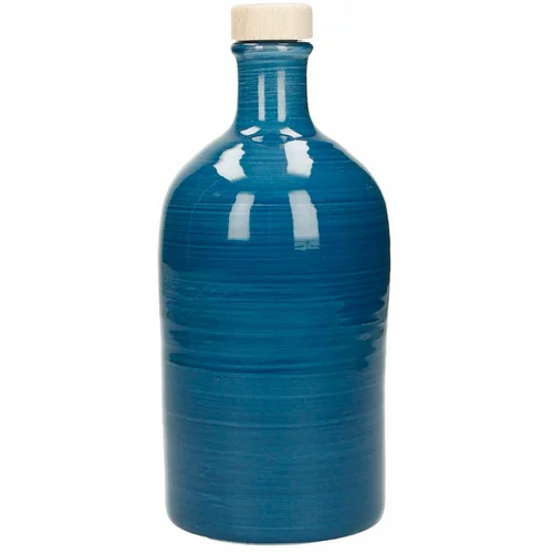 Brandani Modra keramična steklenička za olje Maiolica, 500 ml