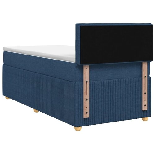  Boxspring krevet s madracem Plava 90 x 190 cm Tkanina - Plava 90 x 190 cm Dizajn linija Slike
