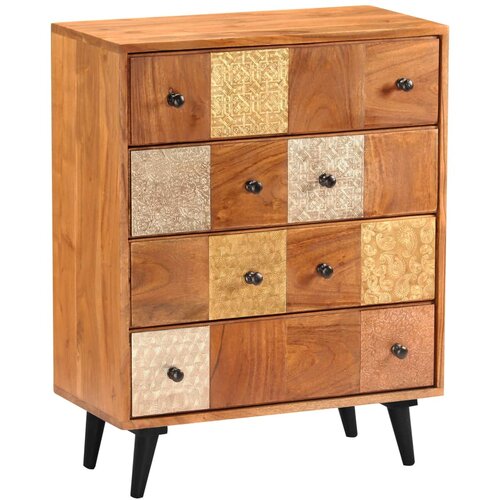  Komoda od masivnog bagremovog drva 60 x 30 x 75 cm Slike