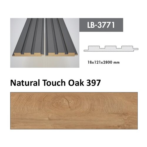 AGT profil Zidni MDF LB-3771 Natural Touch Oak (397) 2800x121x18mm ( 026-041 ) Cene