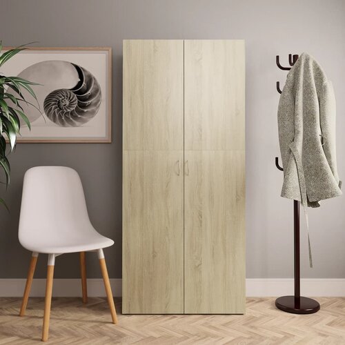 Ormarić za cipele boja hrasta 80x35,5x180 cm konstruirano drvo Cene