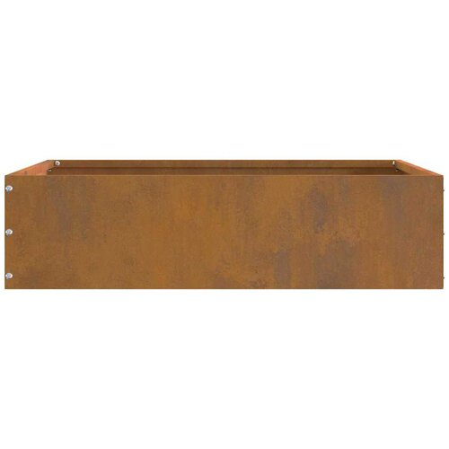 vidaXL Robovi trave Rjav 50 x 50 x 13 cm Vremensko odporno jeklo Cene