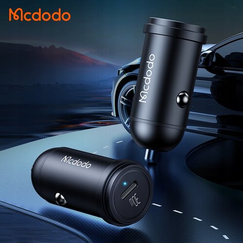 McDodo HITRI AVTOMOBILSKI POLNILEC ZA TELEFON USB-C LED + USB-C KABEL 1M, (22007688) Cene