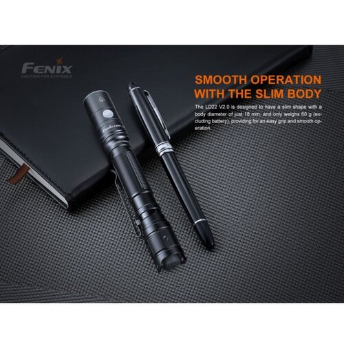Fenix Light LD22 V2.0 LED džepna svjetiljka Li-ionskI akumulatori ili na baterije 800 lm 96 g Slike