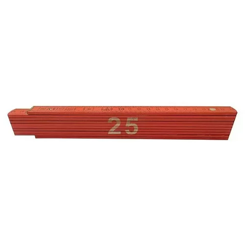 HEKA Zložljiv meter Heka (napis: 25, rdeče barve, 2 m)