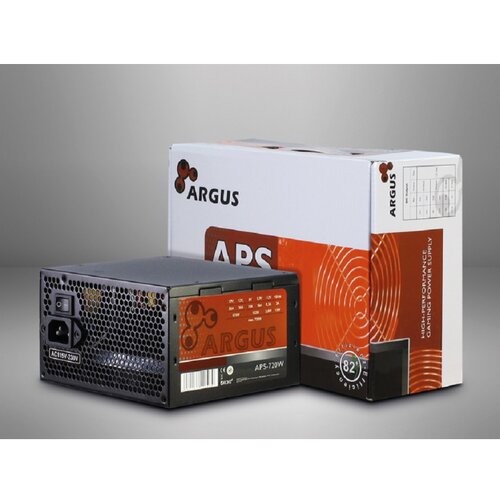 InterTech PSU Argus APS-720W12cm fan, Mainboard 20+4Pin PCI-Express 6+2Pin, 4x IDE 4Pin (Molex) Slike