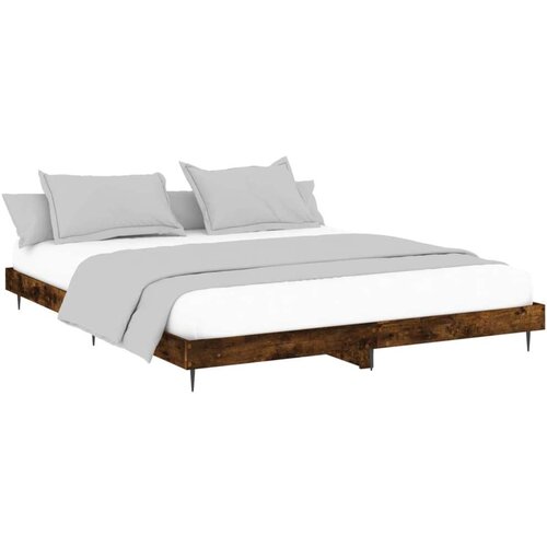 VidaXL Okvir kreveta boja hrasta 120x200 cm od konstruiranog drva Slike