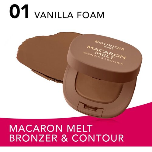 Bourjois Macaron Melt Bronzer &amp;amp; Contour bronzer in puder za konture 2 v 1 odtenek 01 Vanilla Foam 5 g Slike