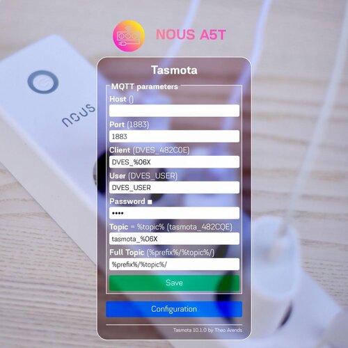 NOUS A5T WiFi Tasmota Slike
