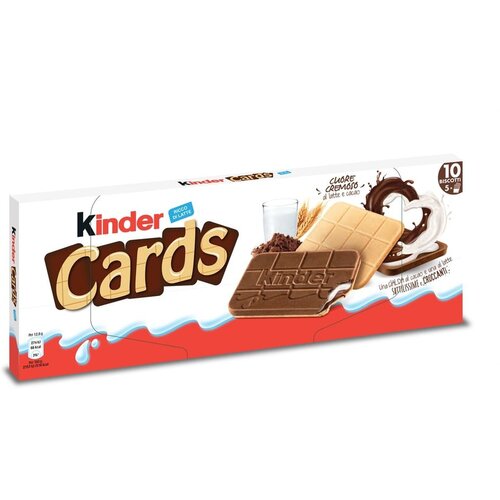 Kinder Biskvit cards 128g Cene