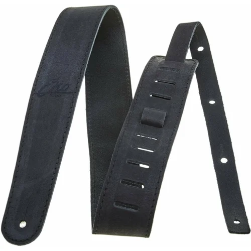 Eko guitars Eko GBU Strap Leather Plus Usijni kitarski pas Black