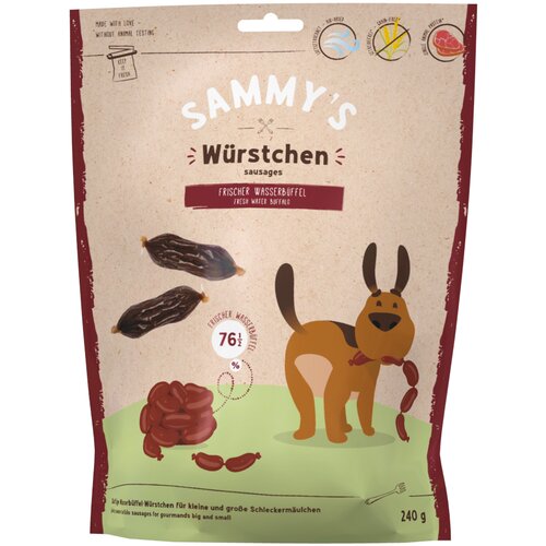 Bosch Sammy&amp;#039;s klobasice z vodnim bivolom - Varčno pakiranje: 12 x 240 g Slike