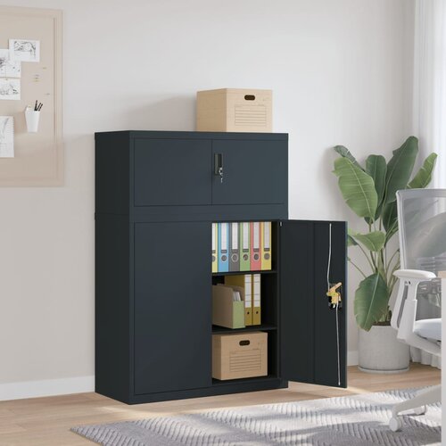 vidaXL Ormarić za spise antracit 90x40x130 cm čelični Cijene