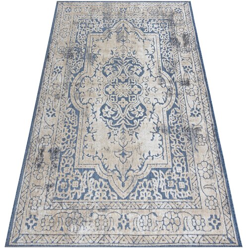 RugsX Preproge Preproga Strukturni SOLE D3871 Ornament, okvir - 120x170 cm Modra Cene