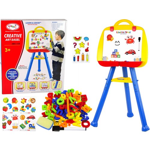  Magnetna ploča na stalku sa raznim dodacima - žuto/plavo/crvena Slike