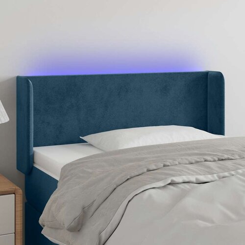  LED uzglavlje tamnoplavo 93x16x78/88 cm bar&scaron;unasto Cijene
