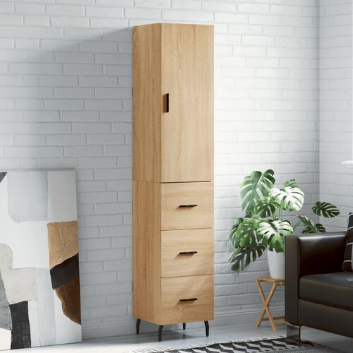 vidaXL Visoka omara sonoma hrast 34,5x34x180 cm inženirski les Cene