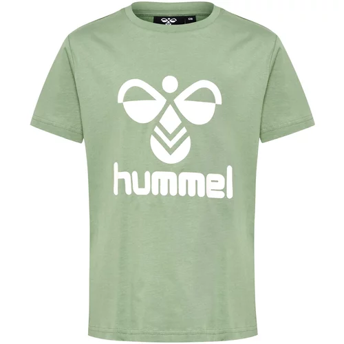Hummel Majica 'Tres' svetlo zelena / bela