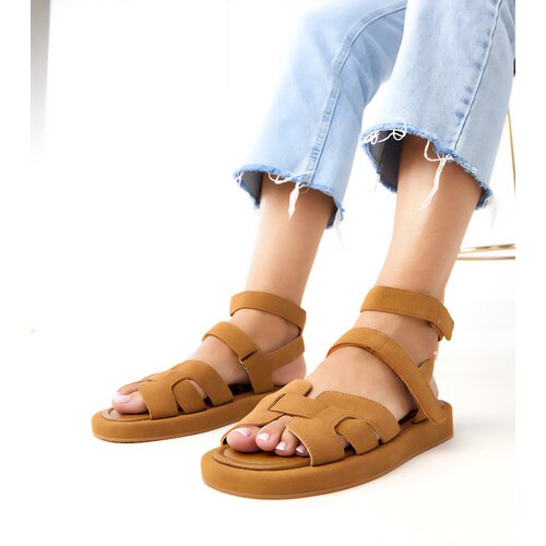 Brown ankle-strap sandals Maimuna Slike