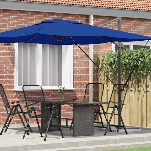 Roma Suncobran Plava 286 x 284 x 265 cm Aluminij i poliester Cijene