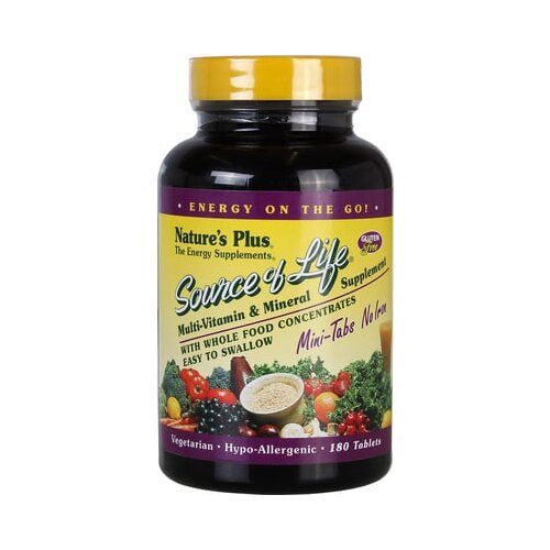 Nature's Plus source of Life - Mini-Tabs No Iron - 90 tabl. Cene