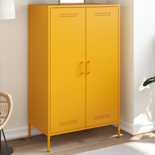 Furnova Visoka omara gorčično rumena 68x39x113 cm jeklo, (21954903) Cene
