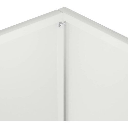  Vrtna saksija Bijela 40 x 20 x 40 cm Čelična vrata Slike