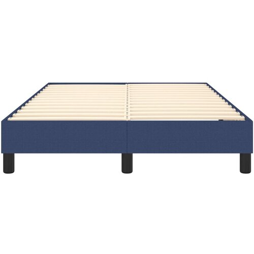  Okvir za krevet s oprugom plava 120x200 cm tkanina Slike