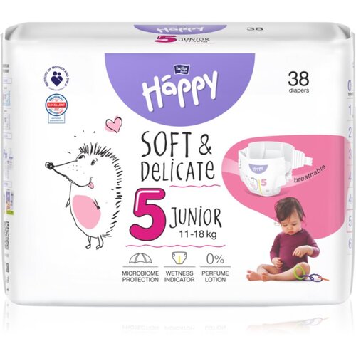 Bella Baby Happy Soft&Delicate Size 5 Junior plenice za enkratno uporabo 11-18 kg 38 kos Cene