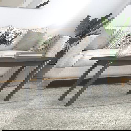 The Living Store Klubska mizica siva 110x55x45 trdna borovina - Klubska Mizica, (21574795) Slike