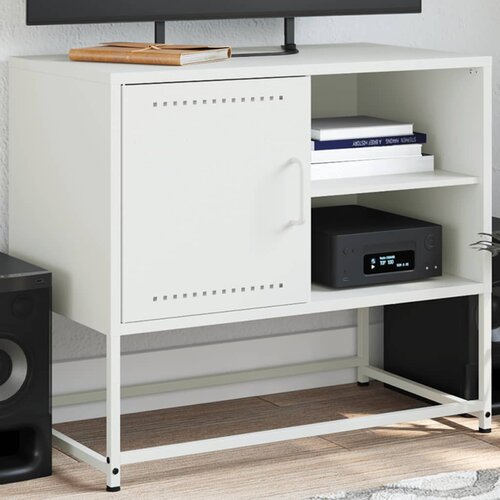  The Living Store TV omarica olivno zelena 100,5x39x60,5 cm jeklo - TV Omarica, (21508461) Cene