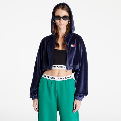 Tommy Hilfiger Tommy Jeans Super Crop Velour Zip Thru Cene