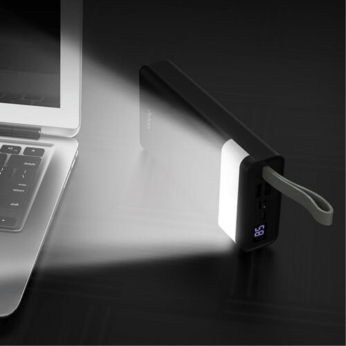 hoco. Punjač prijenosni sa lampom, Hoco j73, 30000mAh, 2A / 2A - J73 Powerful, Black Cijene