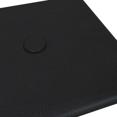  Zidna uzglavlja 12 pcs Crna 30 x 15 cm Lažna koža - Crna 30 x 15 cm Slike