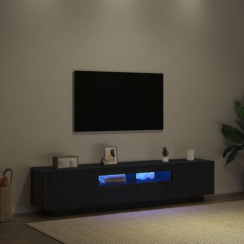  Set TV komoda 2 pcs Crna 180 x 35 x 40 cm Konstruirano drvo Cijene