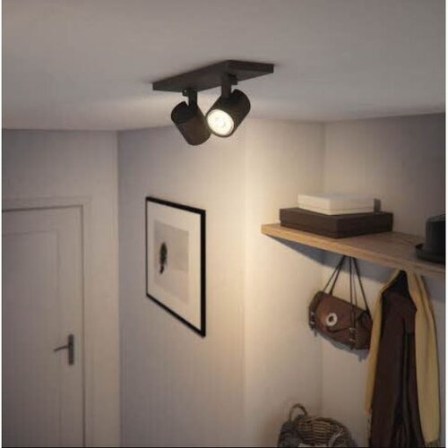 Philips LED RGBW prigu&amp;scaron;iva spot svetiljka RUNNER 2xGU10/6,5W/230V crna Slike