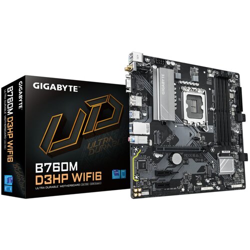 Gigabyte MB B760M D3HP WIFI6 LGA1700; 4xDDR5; 2xM.2,4xSATA HDMI, DP; VGA, WIFI; mATX Cijene