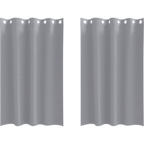 VidaXL Zavjese sa zavjesama 2 pcs Svjetlosiva 175 x 140 cm Poliester Slike