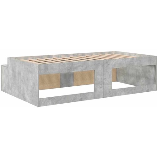  Krevetna konstrukcija s ladicama Betonski sivi 100 x 200 cm Slike