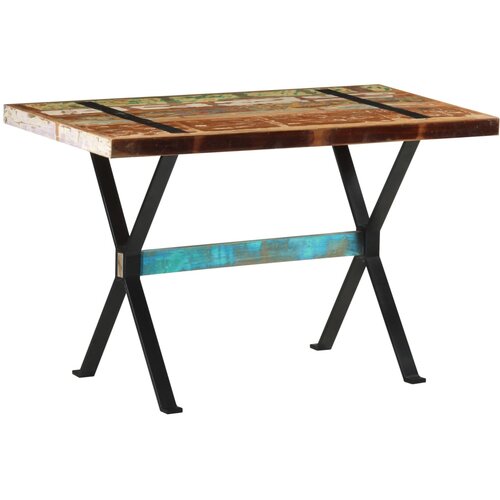  Blagovaonski stol 120 x 60 x 76 cm od masivnog obnovljenog drva Slike