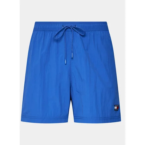 Tommy Hilfiger Kopalne hlače Crinkle UM0UM03147 Modra Regular Fit