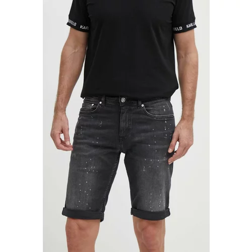 Karl Lagerfeld Jeans kratke hlače moški, črna barva